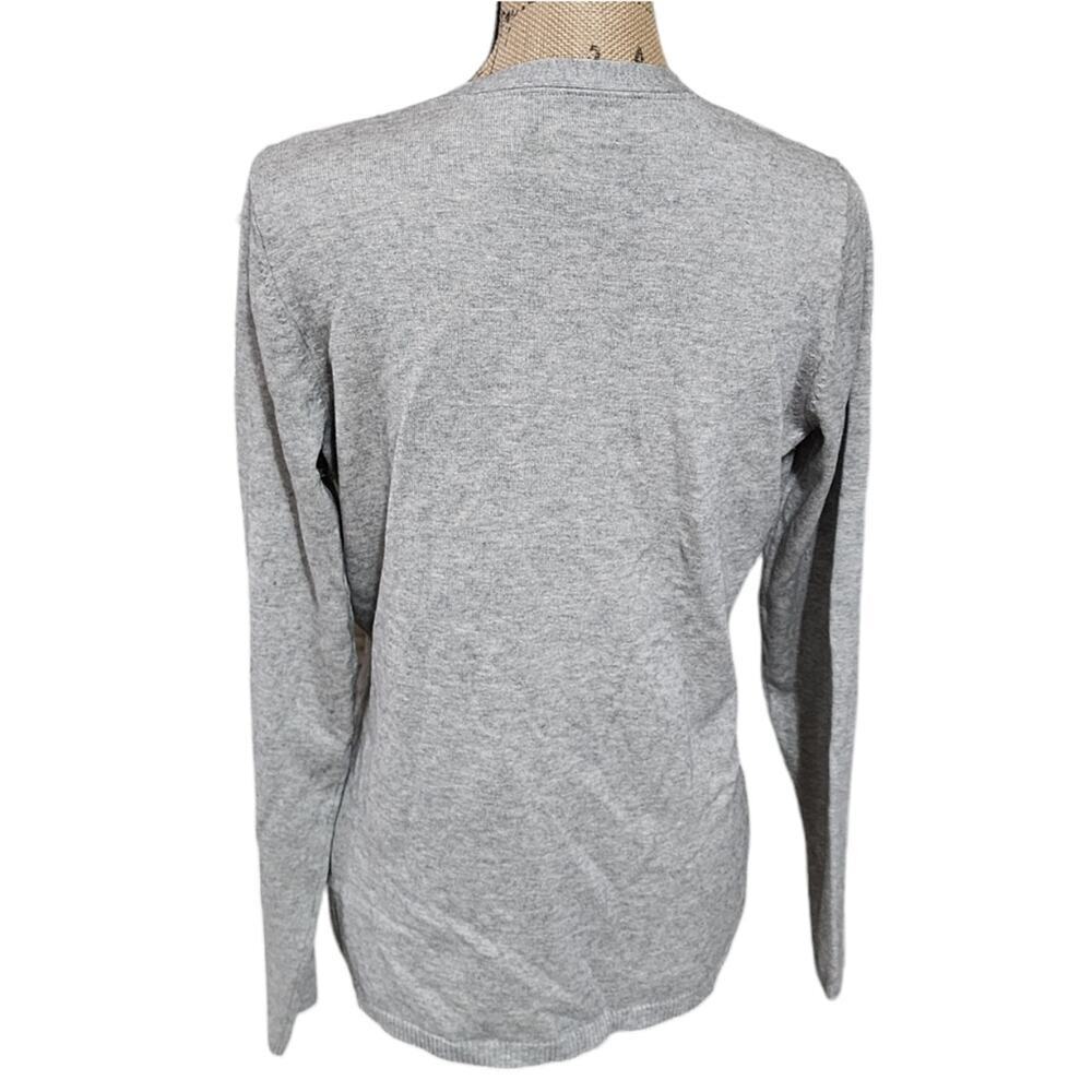 Tommy Bahama Grey Button Down Silk Cashmere Blend Cardigan Sweater Size Medium - Picture 5 of 5